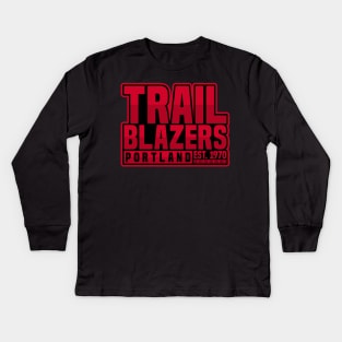 Portland Trail Blazers 01 Kids Long Sleeve T-Shirt